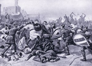 Stephen taken prisoner at Battle of Lincoln AD1141, 1920